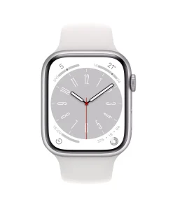 Apple Watch Series 8 GPS 45mm Gümüş Alüminyum Kasa - Beyaz Spor Kordon  MP6N3TU/A -1