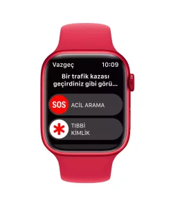 Apple Watch Series 8 GPS 45mm (PRODUCT)RED Alüminyum Kasa - (PRODUCT)RED Spor Kordon MNP43TU/A-Teşhir -2