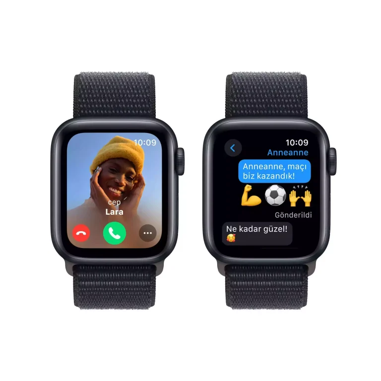 Apple Watch SE (2nd Gen) 40mm Gece Yarısı Alüminyum Kasa ve Gece Yarısı Spor Loop GPS MRE03TU/A-Teşhir -3