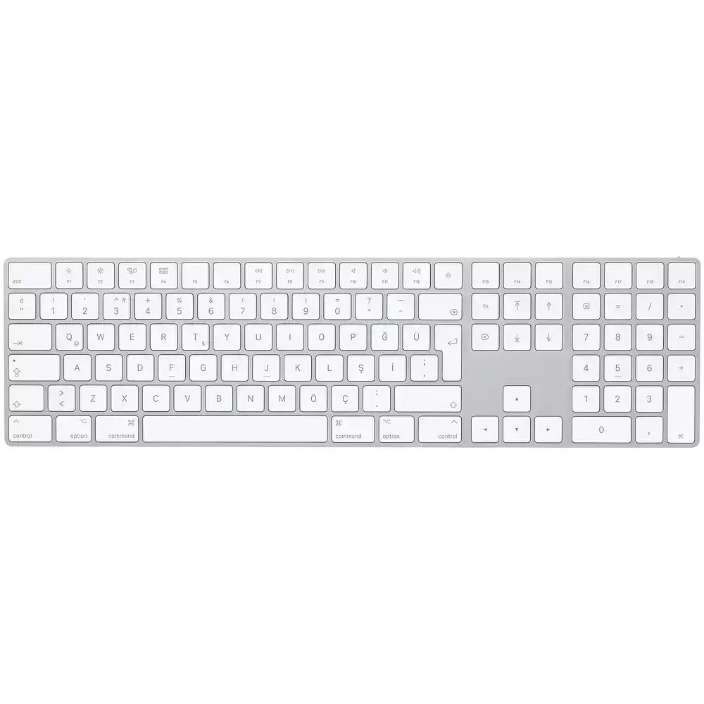 Magic Keyboard Numerik Alanlı Türkçe Q Klavye Gümüş MQ052TQ/A-Teşhir 1 Magic Keyboard Numerik Alanlı Türkçe Q Klavye Gümüş MQ052TQ/A -1