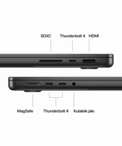 MacBook Pro 14 inc M3 Pro 11CPU 14GPU 36GB 512GB Uzay Siyahı Z1AU001ZS-Teşhir -4
