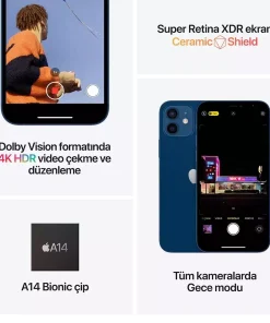 iPhone 12 Beyaz 64GB MGJ63TU/A-Teşhir 8 iPhone 12 Beyaz 64GB MGJ63TU/A-Teşhir -4