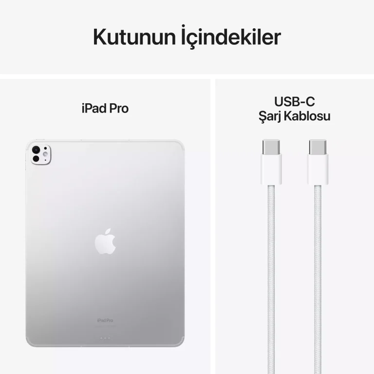 iPad Pro 13 inç WiFi + Cellular 1TB Nano-texture Cam Gümüş MWT03TU/A -10