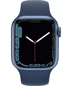 Apple Watch Series 7 GPS 41mm Mavi Alüminyum Kasa - Abis Mavi Spor Kordon MKHU3TU/A-Teşhir -4