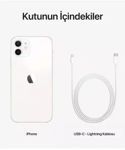 iPhone 12 Beyaz 64GB MGJ63TU/A-Teşhir 9 iPhone 12 Beyaz 64GB MGJ63TU/A-Teşhir -5