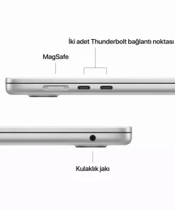 MacBook Air 15.3 inc M2 8CPU 10GPU 8GB 256GB Gümüş MQKR3TU/A-Teşhir -11