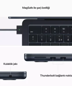 MacBook Air 13.6 inc M2 8CPU 8GPU 8GB 256GB Gece Yarısı MLY33TU/A -7