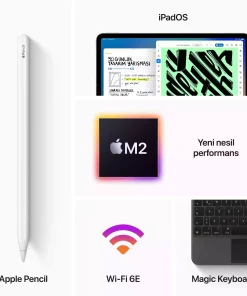 iPad Pro 12.9 inç Wi‑Fi 512GB Uzay Grisi (6.Nesil) MNXU3TU/A-Teşhir -5