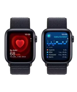 Apple Watch SE (2nd Gen) 40mm Gece Yarısı Alüminyum Kasa ve Gece Yarısı Spor Loop GPS MRE03TU/A-Teşhir -5
