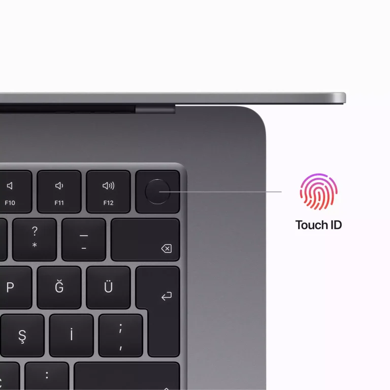 MacBook Air 15.3 inc M2 8CPU 10GPU 24GB 512GB Uzay Grisi Z18N000HA-Teşhir -9