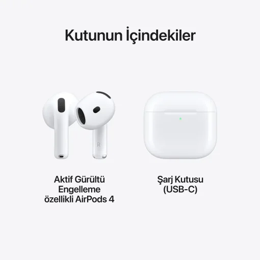 AirPods 4 Gürültü Engelleme Kutu İçeriği