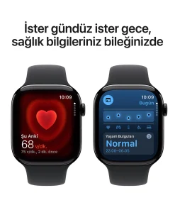 Apple Watch Series 10 Simsiyah Sağlık