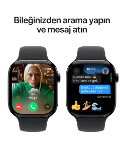Apple Watch Series 10 Simsiyah Arama ve Mesaj