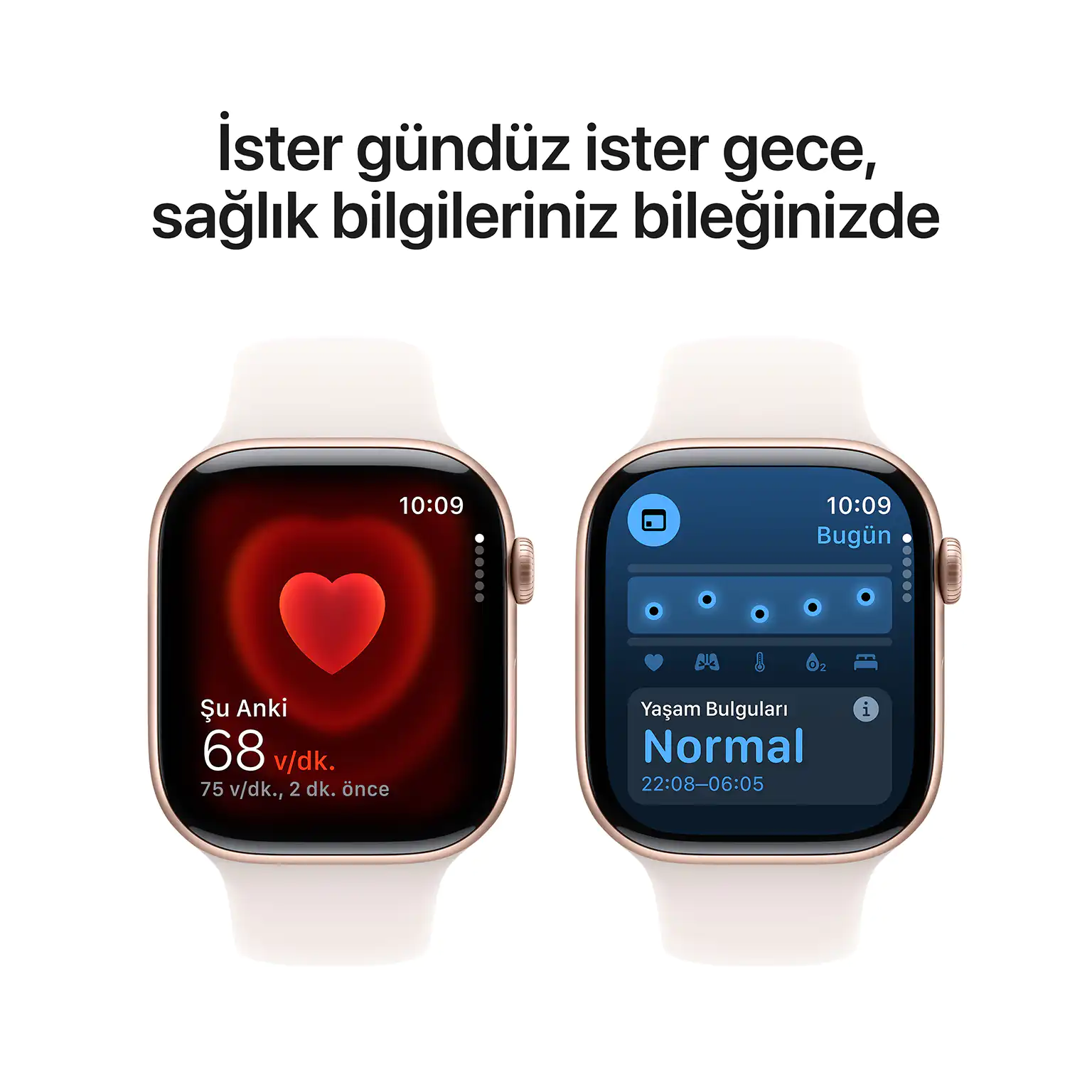 Apple Watch Series 10 Light Blush Sağlık