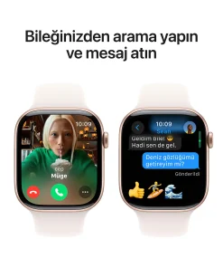 Apple Watch Series 10 Light Blush Arama ve Mesaj
