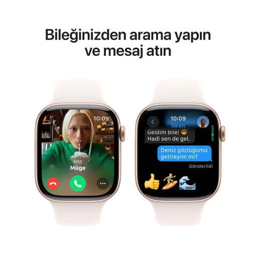 Apple Watch Series 10 Light Blush Arama ve Mesaj