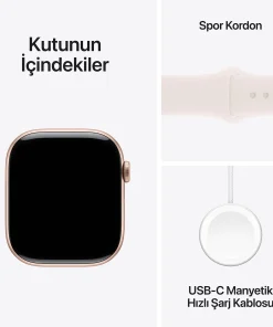 Apple Watch Series 10 Light Blush Kutunun İçindekiler