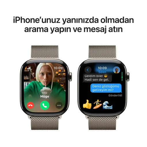 Apple Watch Series 10 Milanese Loop Arama ve Mesaj