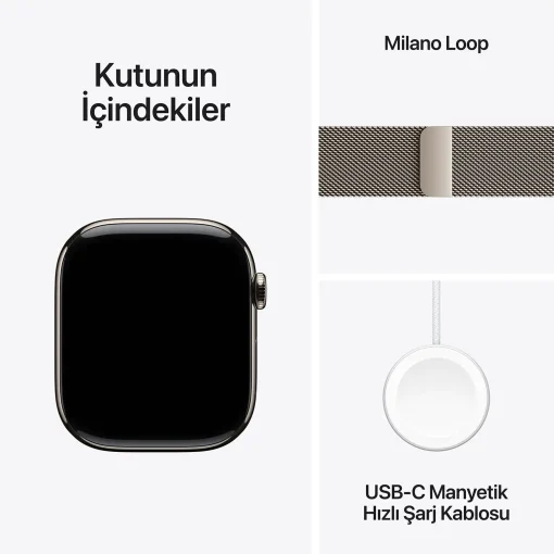 Apple Watch Series 10 Milanese Loop Kutunun İçindekiler