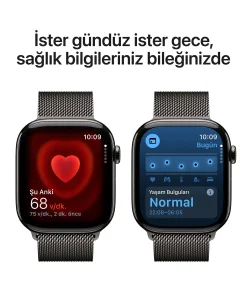 Apple Watch Series 10 Slate Milanese sağlık