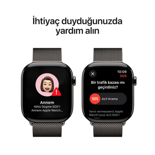 Apple Watch Series 10 Slate Milanese yardım