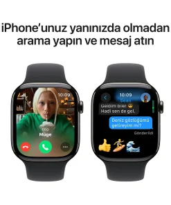Apple Watch Series 10 Slate Titanyum Arama ve Mesaj