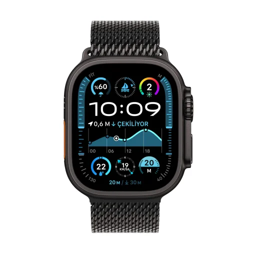Apple Watch Ultra 2 Siyah Milanese Loop