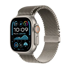 Apple Watch Ultra 2 GPS + Cellular 49mm Titanyum Kasa Milanese Loop S – MX4M3TU/A