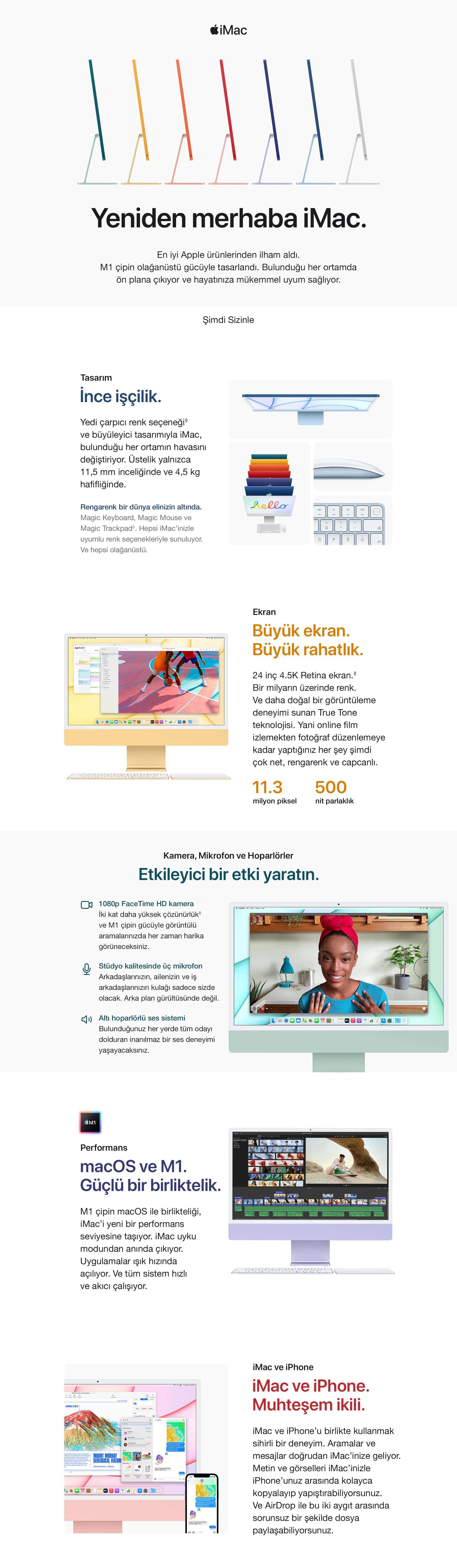 iMac 24 in Marketing Page Avail M tr TR1 3