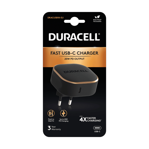 Duracell USB-C 20W Wall Charger DRACUSB18-EU