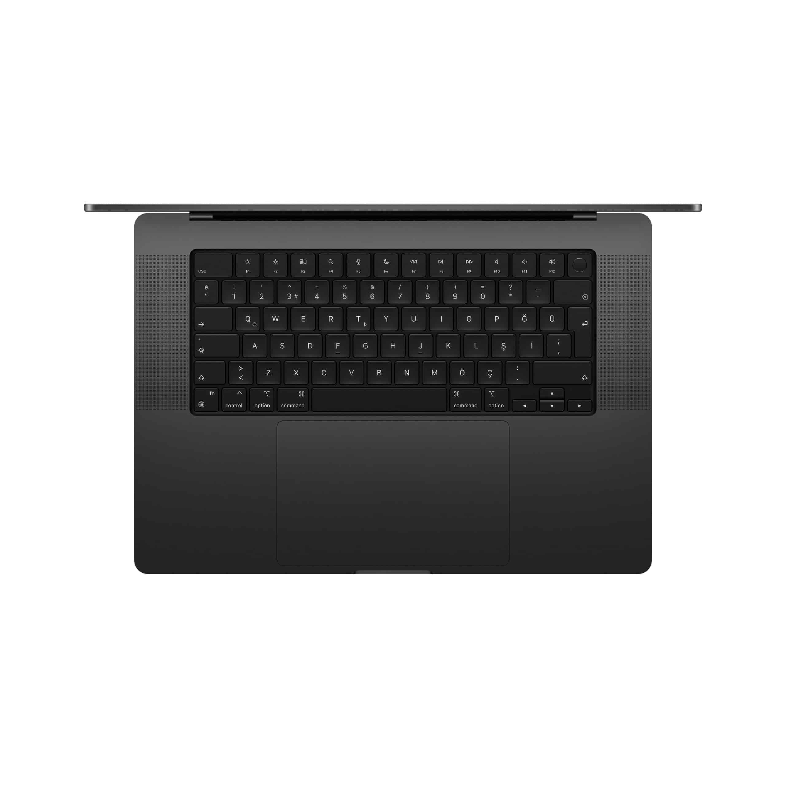 MacBook Pro 16 inç M4 Pro Max Uzay Siyahı Klavye Tasarım