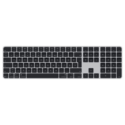 Touch ID özellikli ve Sayısal Tuş Takımlı Magic Keyboard Türkçe F Klavye Siyah Tuşlar MXK83TU/A