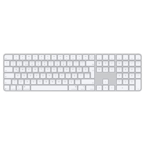Touch ID özellikli ve Sayısal Tuş Takımlı Magic Keyboard Türkçe Q Klavye Beyaz Tuşlar MXK73TQ/A
