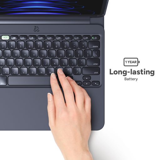 Zagg Pro Keys 2 iPad Air 11 (M2) Klavyeli Kılıf Uzun Süreli Kullanım