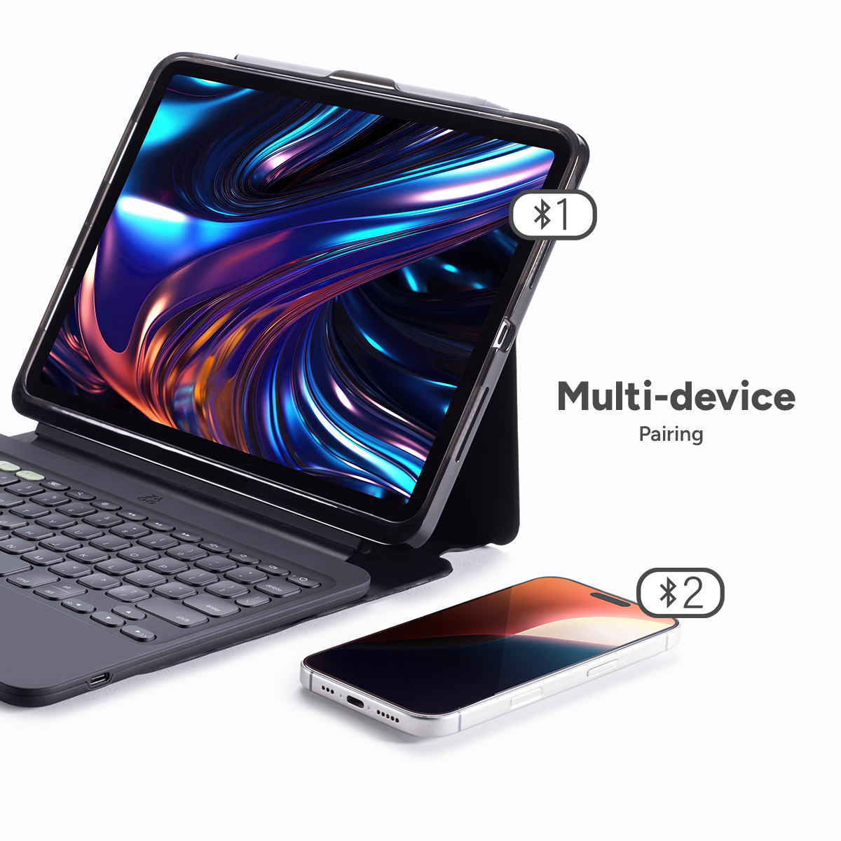 Zagg Pro Keys 2 – 13 inc Klavye (iPad Pro M5 / M4) 103418446 9 Zagg Pro Keys 2 iPad Pro (M4) Klavyeli Tablet Kılıf Bluetooth Bağlantı