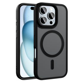 Zore iPhone 16 Pro Magsafe Flet Kılıf Siyah 8680436799697