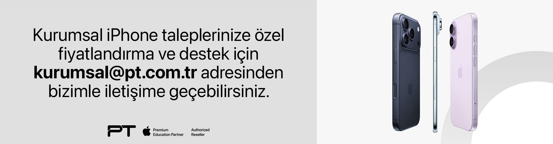 iPhone Kurumsal Alım Anabanner