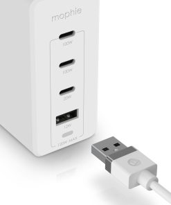 Mophie 120W 3xUSB-C & 1xUSB-A Güç Adaptörü 409909309