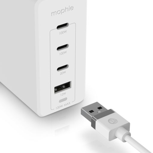 Mophie 120W 3xUSB-C & 1xUSB-A Güç Adaptörü 409909309