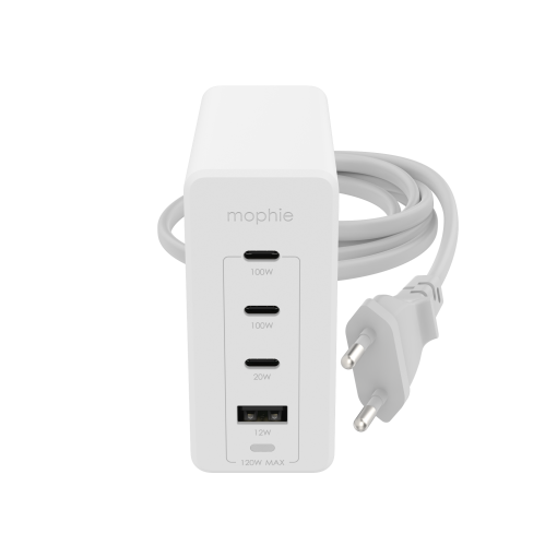 Mophie 120W 3xUSB-C & 1xUSB-A Şarj Adaptörü