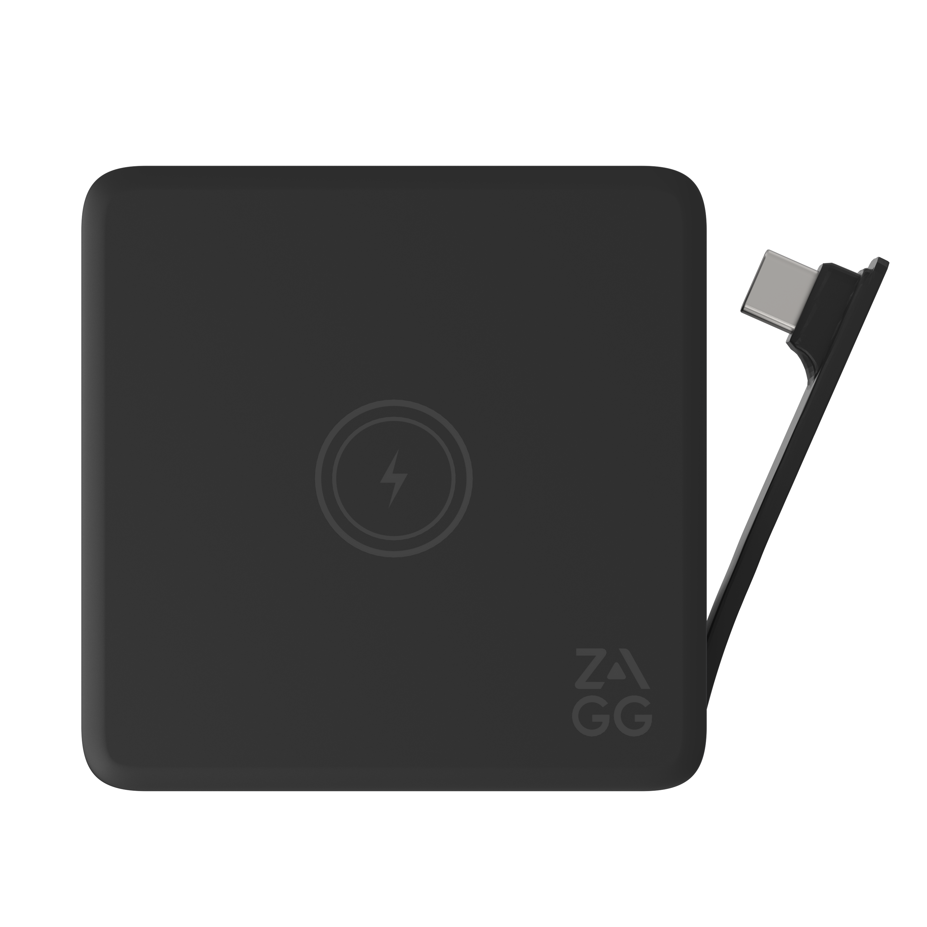 Zagg 4-Port USB-C Hub - Kablosuz Şarj Destekli Çoğaltıcı 109816213 2 Zagg Kablosuz Şarj Bağlayıcılı 4 Bağlantı Noktalı Hub Siyah 109816213