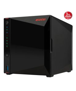 AS5404T Intel N5105, 4 Yuvalı, 4GB DDR4, M.2, 2.5GbE, USB 3.2 x2, HDMI 2.0b x1 Yan Görünümü