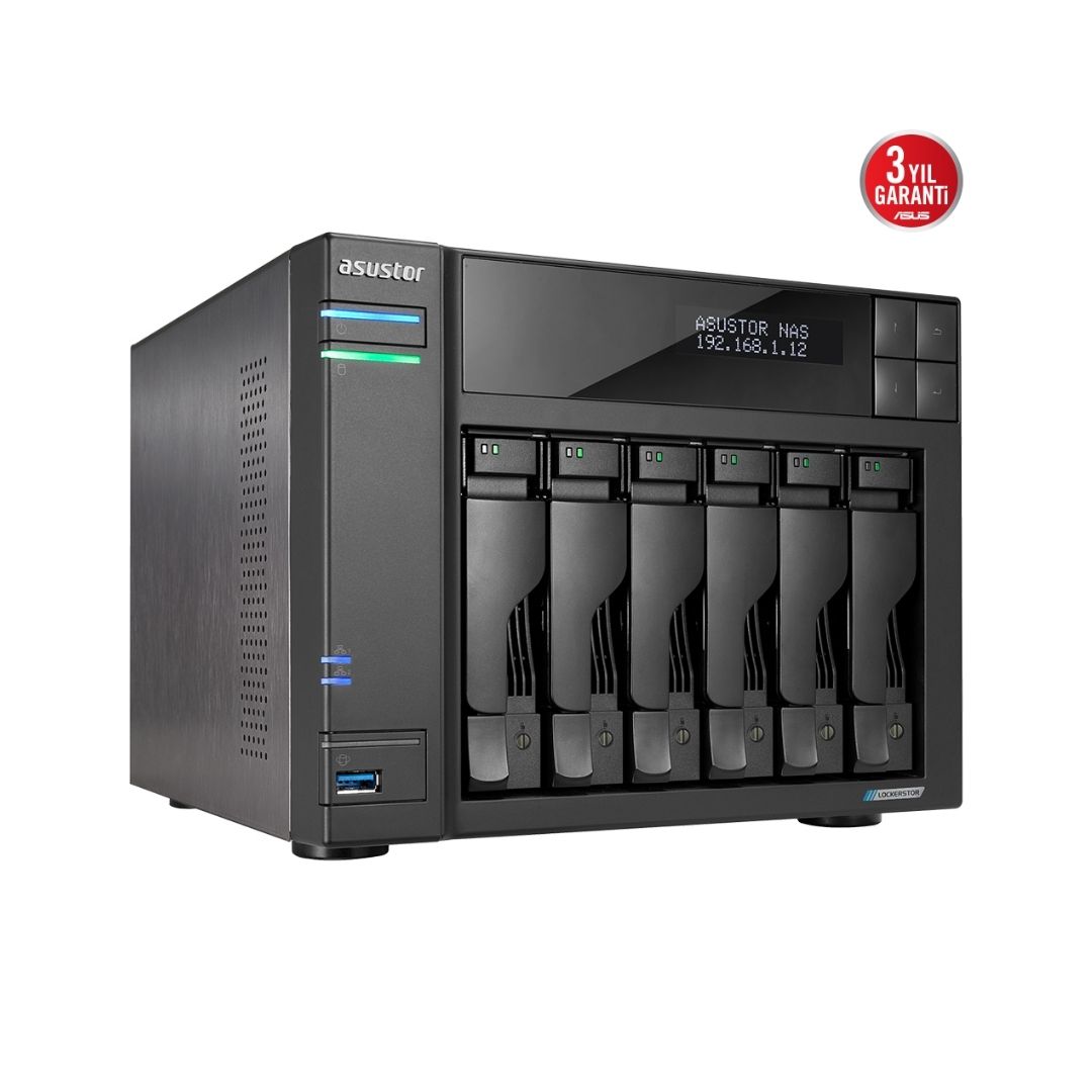 Asustor 6 Yuvalı NAS Depolama Ünitesi AS6706T