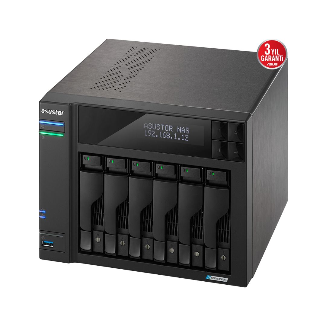 Asustor 6 Yuvalı 8 GB NAS Depolama AS6706T