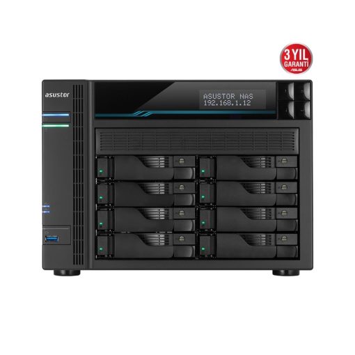 Asustor AS6508T 8 Yuvalı 8 GB Nas Depolama Ünitesi AS6508T 3 Yıl Garanti