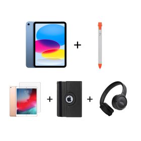 İTK Eğitim Seti 7 – iPad 10. Nesil Wi-Fi 64GB Mavi, Logitech Crayon, JBL Kulaklık, Zore Kırılmaz Ekran, Zore Kılıf