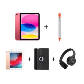 İTK Eğitim Seti 7 – iPad 10. Nesil Wi-Fi 64GB Pembe, Logitech Crayon, JBL Kulaklık, Zore Kırılmaz Ekran, Zore Kılıf