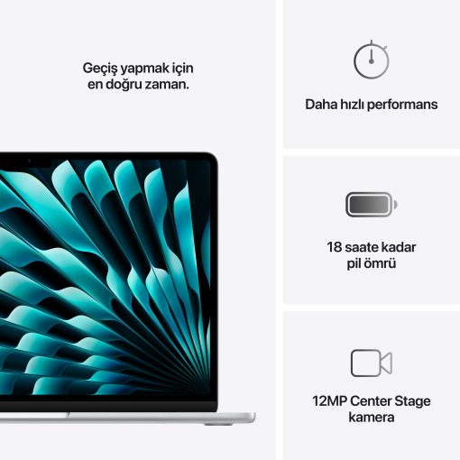MacBook Air 13 M4 Gümüş Özellikleri