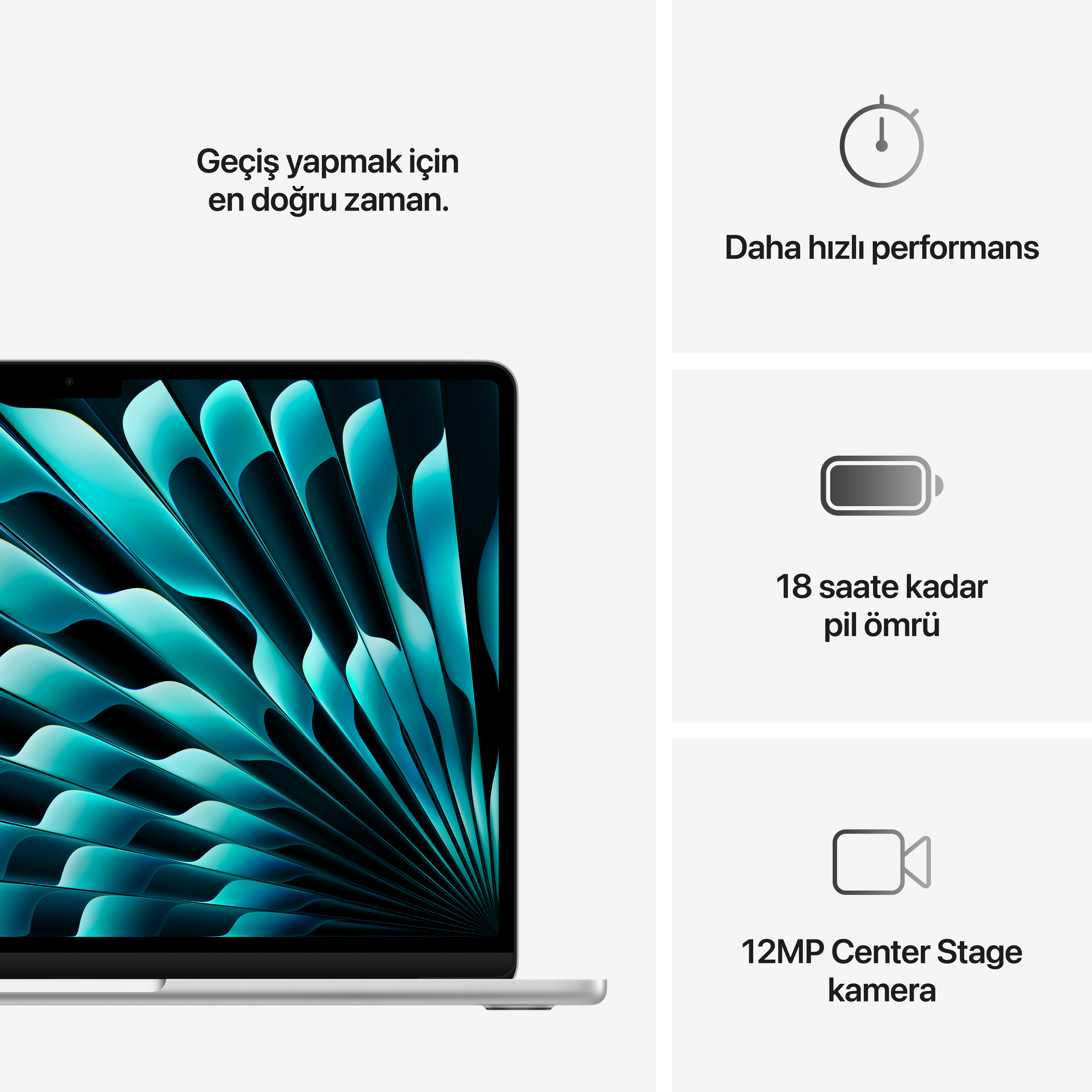 MacBook Air 13 M4 Gümüş Özellikleri