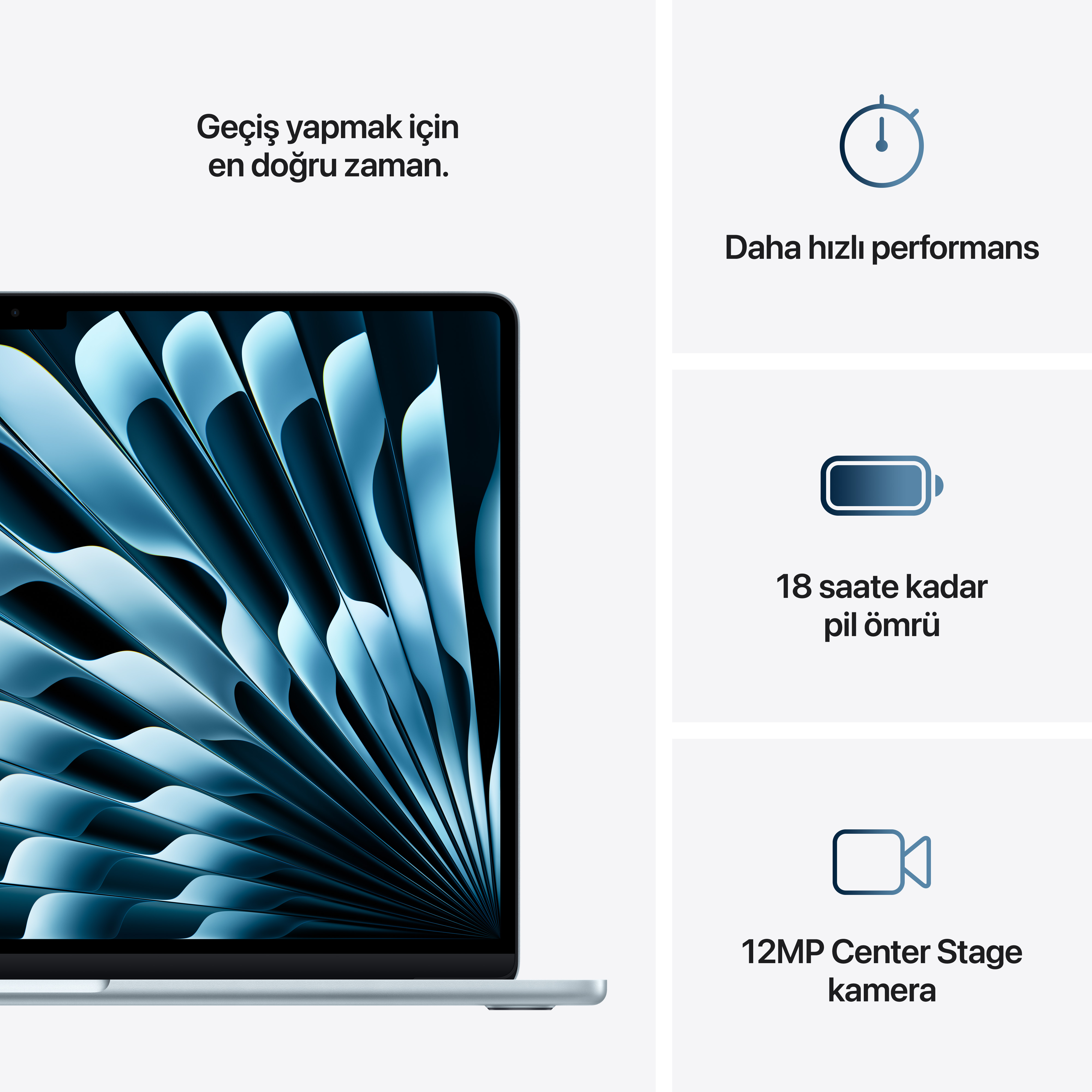 MacBook Air 15 M4 Gök Mavisi Özellikleri